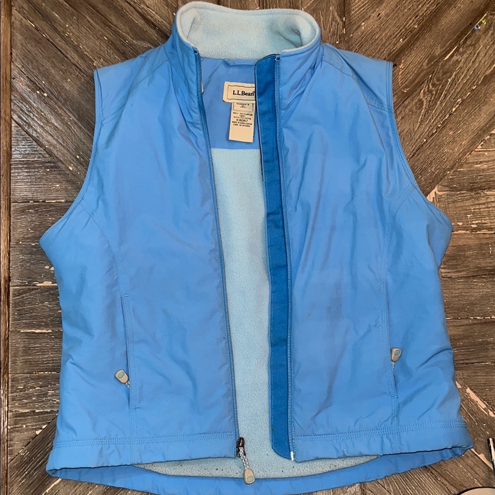 L.L. Bean Blue Reversible Vest